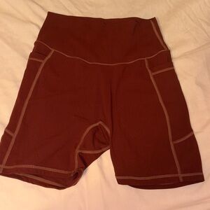 Sunzel Maroon Biker Shorts